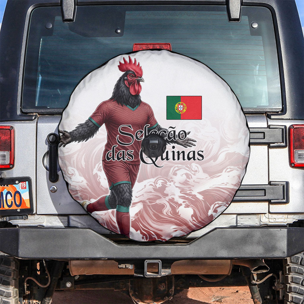 Portugal Football Selecao das Quinas Spare Tire Cover Rooster Mascot Patriotic Ornate