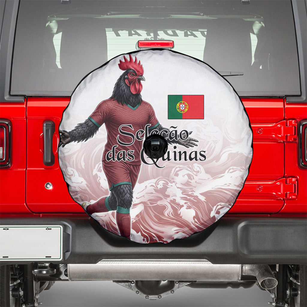 Portugal Football Selecao das Quinas Spare Tire Cover Rooster Mascot Patriotic Ornate