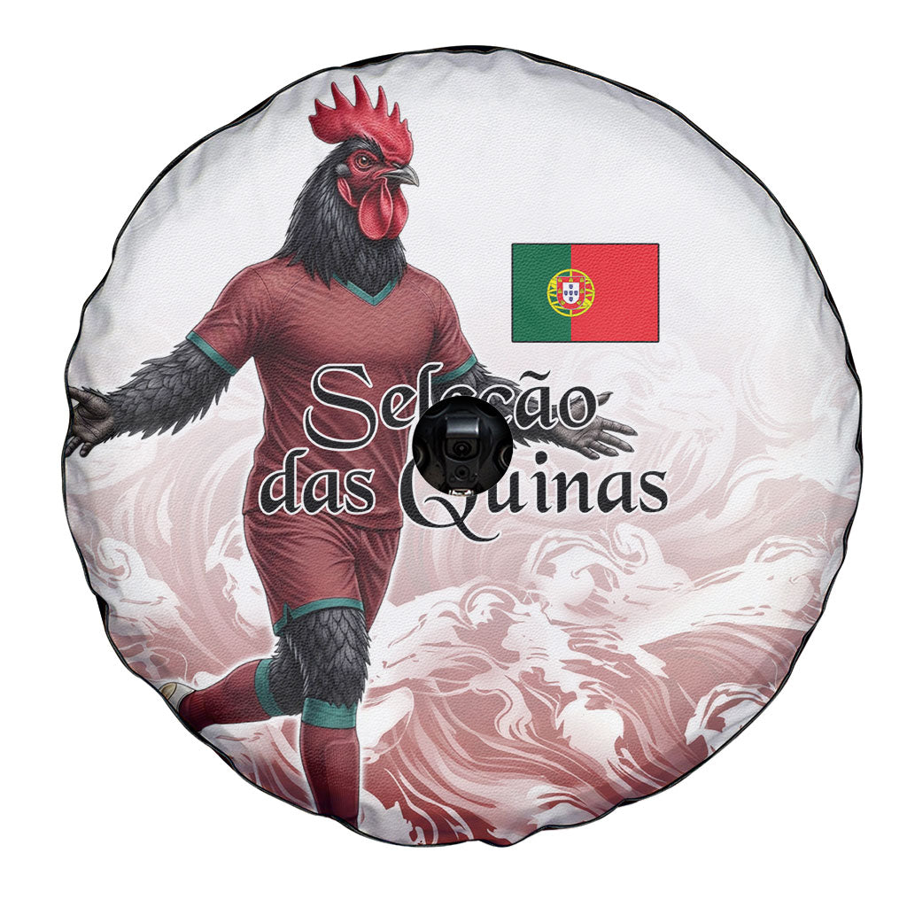 Portugal Football Selecao das Quinas Spare Tire Cover Rooster Mascot Patriotic Ornate