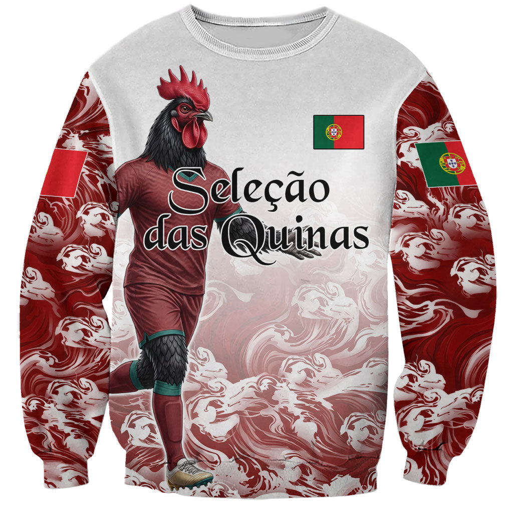 Personalized Portugal Football Selecao das Quinas Sweatshirt Rooster Mascot Patriotic Ornate