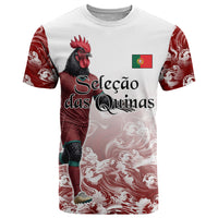 Personalized Portugal Football Selecao das Quinas T Shirt Rooster Mascot Patriotic Ornate