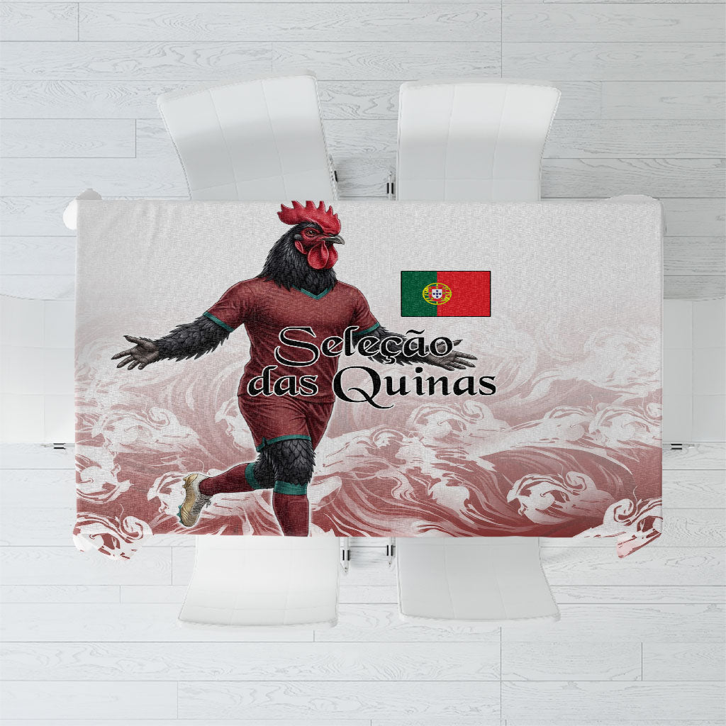 Portugal Football Selecao das Quinas Tablecloth Rooster Mascot Patriotic Ornate
