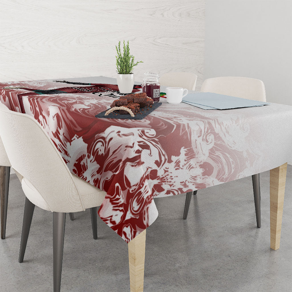 Portugal Football Selecao das Quinas Tablecloth Rooster Mascot Patriotic Ornate