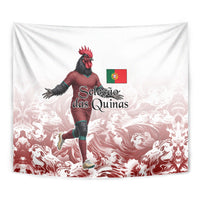 Portugal Football Selecao das Quinas Tapestry Rooster Mascot Patriotic Ornate