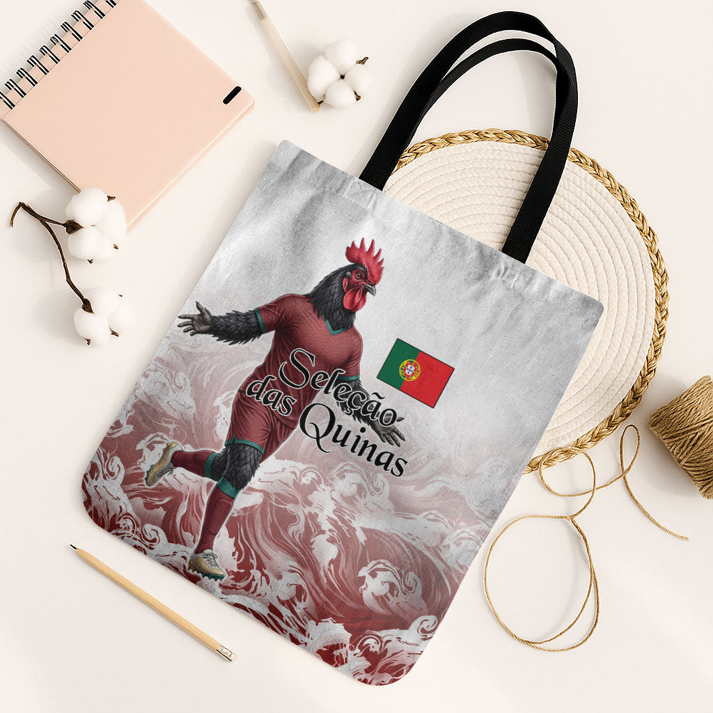 Portugal Football Selecao das Quinas Tote Bag Rooster Mascot Patriotic Ornate