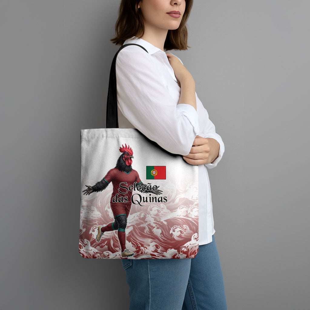 Portugal Football Selecao das Quinas Tote Bag Rooster Mascot Patriotic Ornate