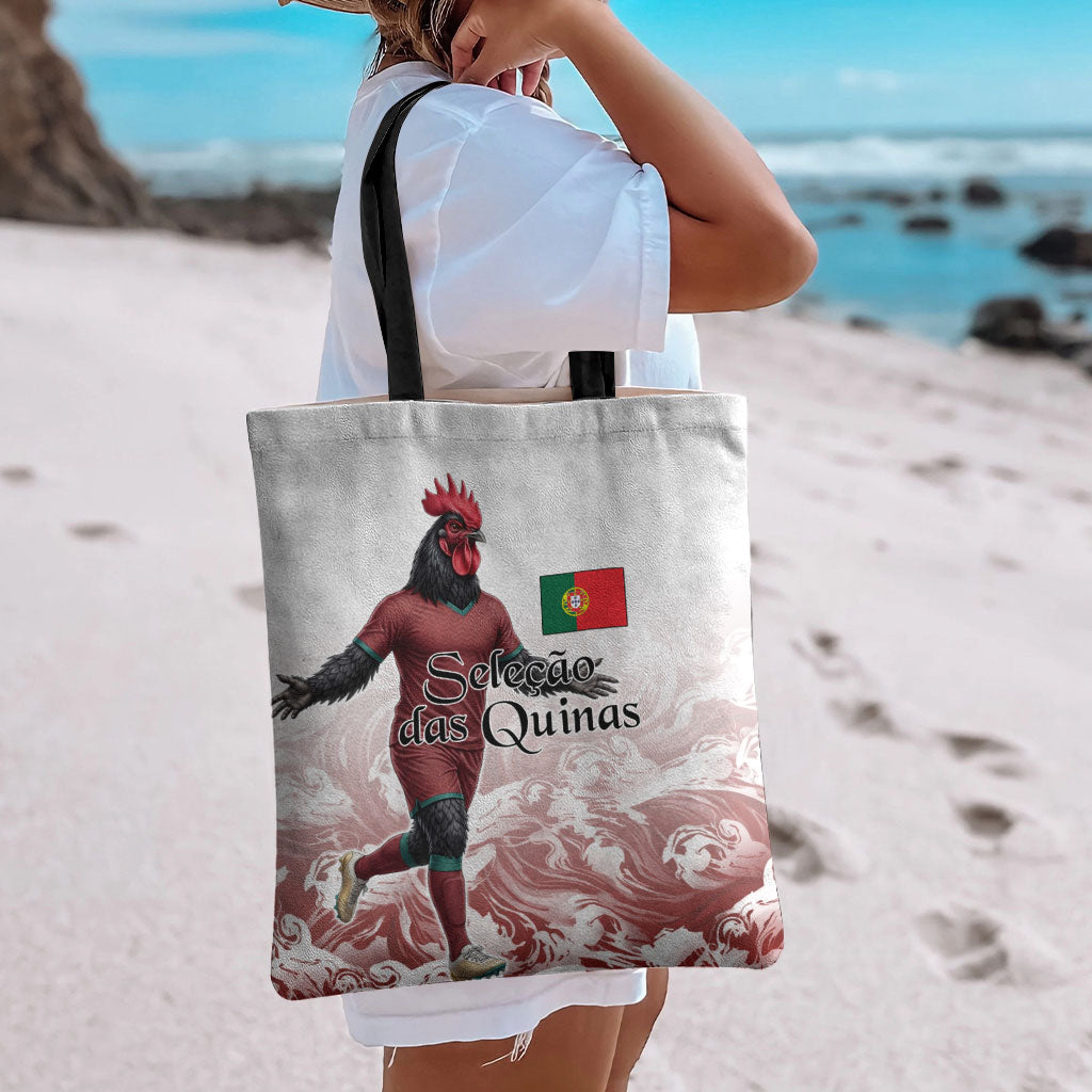Portugal Football Selecao das Quinas Tote Bag Rooster Mascot Patriotic Ornate