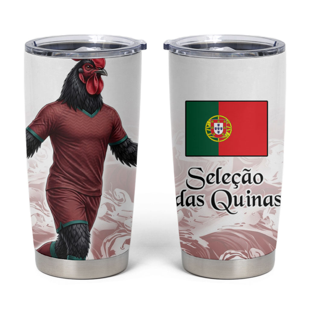 Portugal Football Selecao das Quinas Tumbler Cup Rooster Mascot Patriotic Ornate