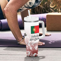 Portugal Football Selecao das Quinas Tumbler With Handle Rooster Mascot Patriotic Ornate