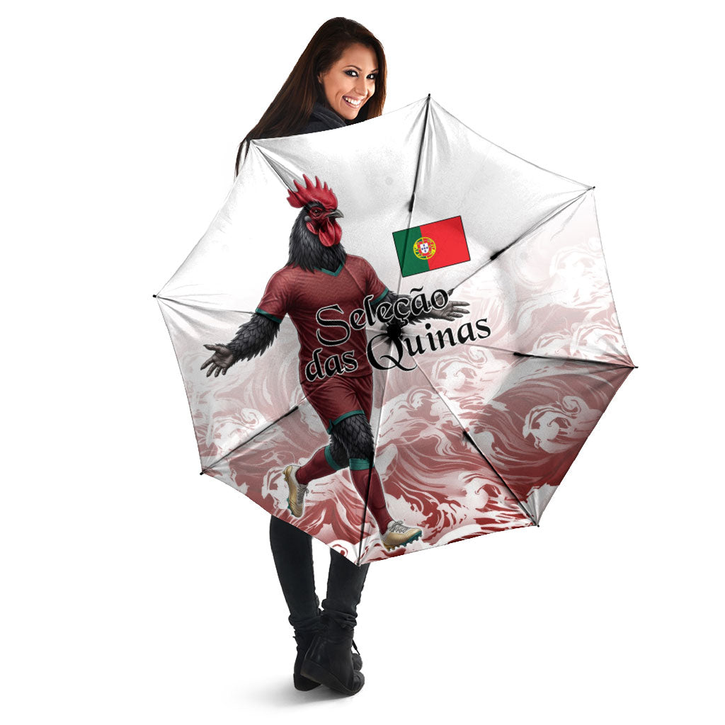 Portugal Football Selecao das Quinas Umbrella Rooster Mascot Patriotic Ornate
