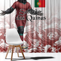 Portugal Football Selecao das Quinas Window Curtain Rooster Mascot Patriotic Ornate