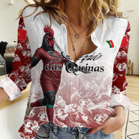 Personalized Portugal Football Selecao das Quinas Women Casual Shirt Rooster Mascot Patriotic Ornate