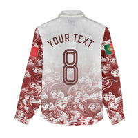 Personalized Portugal Football Selecao das Quinas Women Casual Shirt Rooster Mascot Patriotic Ornate
