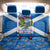 Scotland Back Car Seat Cover with Blue Saltire Flag with Thistle Flowers Highland Landscape and Land of Thistle and Stone - Wonder Print Shop