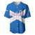 Scotland Baseball Jersey with Blue Saltire Flag with Thistle Flowers Highland Landscape and Land of Thistle and Stone - Wonder Print Shop