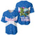 Scotland Baseball Jersey with Blue Saltire Flag with Thistle Flowers Highland Landscape and Land of Thistle and Stone - Wonder Print Shop