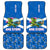 Scotland Car Mats with Blue Saltire Flag with Thistle Flowers Highland Landscape and Land of Thistle and Stone - Wonder Print Shop