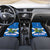 Scotland Car Mats with Blue Saltire Flag with Thistle Flowers Highland Landscape and Land of Thistle and Stone - Wonder Print Shop