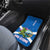 Scotland Car Mats with Blue Saltire Flag with Thistle Flowers Highland Landscape and Land of Thistle and Stone - Wonder Print Shop