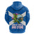 Scotland Hoodie with Blue Saltire Flag with Thistle Flowers Highland Landscape and Land of Thistle and Stone - Wonder Print Shop