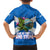 Scotland Kid Hawaiian Shirt with Blue Saltire Flag with Thistle Flowers Highland Landscape and Land of Thistle and Stone - Wonder Print Shop