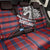 Scotland Back Car Seat Cover with Red Blue Tartan Pattern with Unicorn Illustration Saltire Flag and Where Tartan Meets Myth Quote Design - Wonder Print Shop