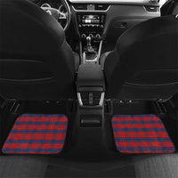 Scotland Car Mats with Red Blue Tartan Pattern with Unicorn Illustration Saltire Flag and Where Tartan Meets Myth Quote Design - Wonder Print Shop