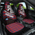 Scotland Car Seat Cover with Red Blue Tartan Pattern with Unicorn Illustration Saltire Flag and Where Tartan Meets Myth Quote Design - Wonder Print Shop