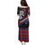 Scotland Family Matching Puletasi and Hawaiian Shirt with Red Blue Tartan Pattern with Unicorn Illustration Saltire Flag and Where Tartan Meets Myth Quote Design - Wonder Print Shop