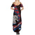 Scotland Family Matching Summer Maxi Dress and Hawaiian Shirt with Red Blue Tartan Pattern with Unicorn Illustration Saltire Flag and Where Tartan Meets Myth Quote Design - Wonder Print Shop