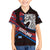 Scotland Kid Hawaiian Shirt with Red Blue Tartan Pattern with Unicorn Illustration Saltire Flag and Where Tartan Meets Myth Quote Design - Wonder Print Shop