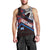 Scotland Men Tank Top with Red Blue Tartan Pattern with Unicorn Illustration Saltire Flag and Where Tartan Meets Myth Quote Design - Wonder Print Shop