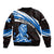Scotland Lion Bomber Jacket with Blue and White Saltire and Tartan Pattern - Wonder Print Shop