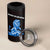 Scotland Lion 4 in 1 Can Cooler Tumbler with Blue and White Saltire and Tartan Pattern - Wonder Print Shop