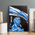 Scotland Lion Canvas Wall Art with Blue and White Saltire and Tartan Pattern - Wonder Print Shop