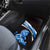 Scotland Lion Car Mats with Blue and White Saltire and Tartan Pattern - Wonder Print Shop