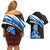 Scotland Lion Couples Matching Off Shoulder Short Dress and Hawaiian Shirt with Blue and White Saltire and Tartan Pattern - Wonder Print Shop