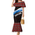 Scotland Lion Family Matching Mermaid Dress and Hawaiian Shirt with Blue and White Saltire and Tartan Pattern - Wonder Print Shop