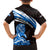 Scotland Lion Family Matching Off The Shoulder Long Sleeve Dress and Hawaiian Shirt with Blue and White Saltire and Tartan Pattern - Wonder Print Shop
