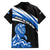 Scotland Lion Family Matching Off The Shoulder Long Sleeve Dress and Hawaiian Shirt with Blue and White Saltire and Tartan Pattern - Wonder Print Shop