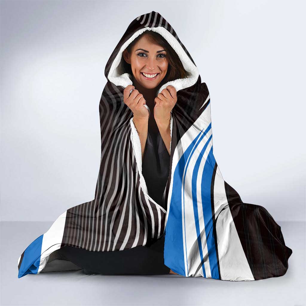 Scotland Lion Hooded Blanket with Blue and White Saltire and Tartan Pattern - Wonder Print Shop