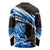Scotland Lion Long Sleeve Shirt with Blue and White Saltire and Tartan Pattern - Wonder Print Shop