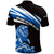 Scotland Lion Polo Shirt with Blue and White Saltire and Tartan Pattern - Wonder Print Shop