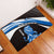 Scotland Lion Rubber Doormat with Blue and White Saltire and Tartan Pattern - Wonder Print Shop