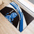 Scotland Lion Rubber Doormat with Blue and White Saltire and Tartan Pattern - Wonder Print Shop