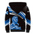 Scotland Lion Sherpa Hoodie with Blue and White Saltire and Tartan Pattern - Wonder Print Shop
