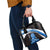 Scotland Lion Shoulder Handbag with Blue and White Saltire and Tartan Pattern - Wonder Print Shop