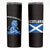 Scotland Lion Skinny Tumbler with Blue and White Saltire and Tartan Pattern - Wonder Print Shop