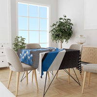 Scotland Lion Tablecloth with Blue and White Saltire and Tartan Pattern - Wonder Print Shop