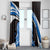 Scotland Lion Window Curtain with Blue and White Saltire and Tartan Pattern - Wonder Print Shop